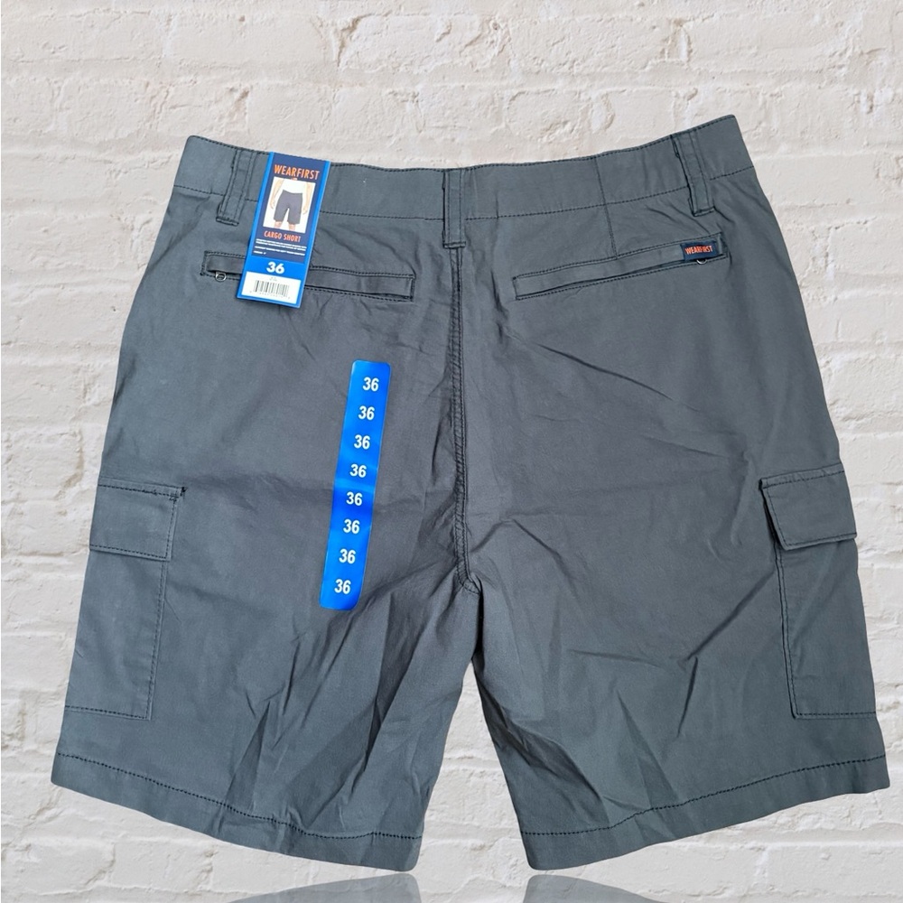 WEARFIRST CARGO MENS SHORTS 10 INCH INSEAM Blue Gray  SIZE 36 - Picture 2 of 6